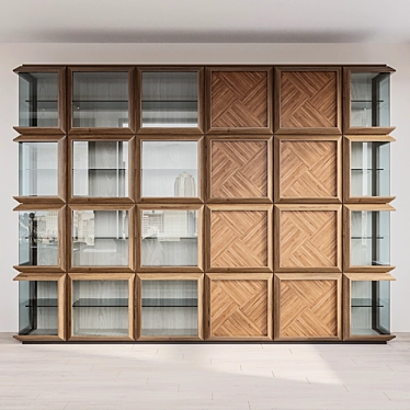 Modular Italian Wardrobe System: Porada Kvadro 3D model image 1 