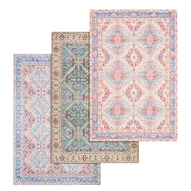 High-Quality Carpet Set 3D model image 1 