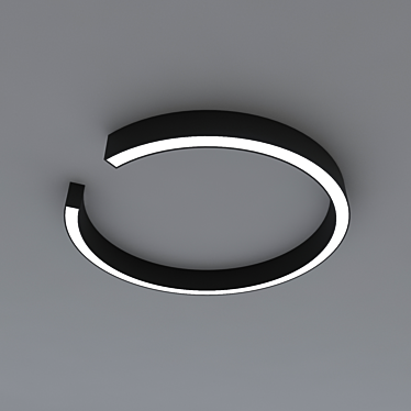 Geometric Circle Ring Light 3D model image 1 