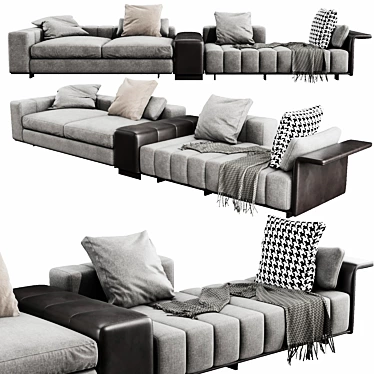 Elegant Minotti Freeman Sofa 3D model image 1 