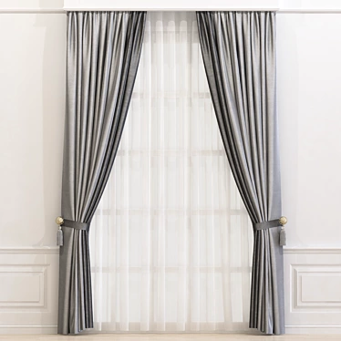 Revamped Curtain 627 3D model image 1 