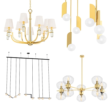 Modern Pendant Lighting Collection 3D model image 1 