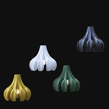 Colorful Pendant Lamp Collection: Java 3D model image 1 