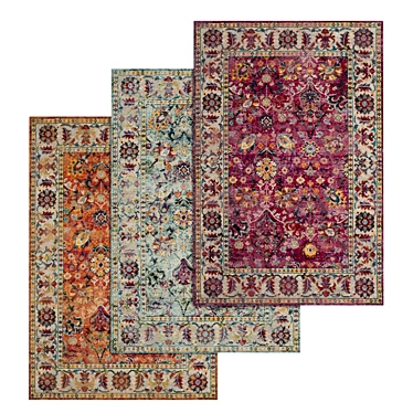 Versatile Carpets Set: High-Quality Textures & Multiple Variants Available 3D model image 1 