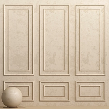 Frosted Almond Decorative Plaster 3D model image 1 