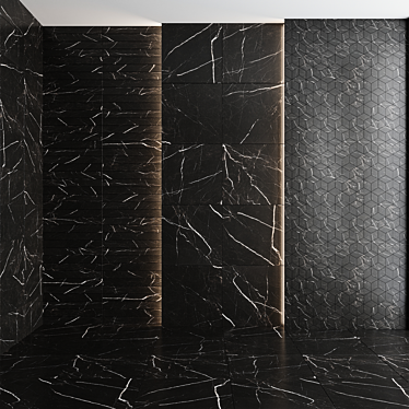 Marvel Pro Ceramic Granite - Noir St. Laurent 3D model image 1 