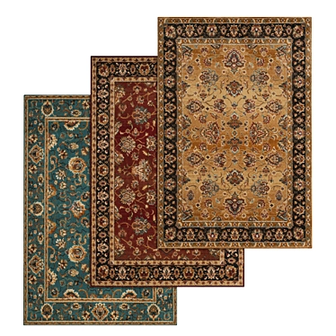 Luxury Carpet Set - High-Quality Textures 3D model image 1 