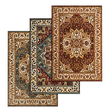 High-Quality Carpets Set 3D model image 1 