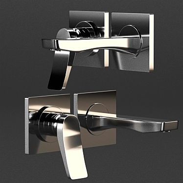 Gessi Rilievo Chrome Bathroom Accessories 3D model image 1 