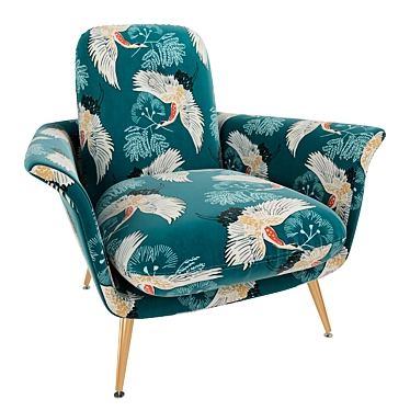 Elori La Redoute: Stylish Armchair with Print 3D model image 1 