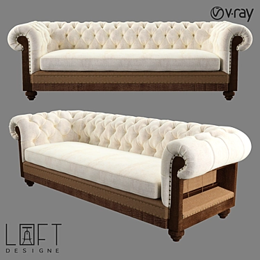 Modern LoftDesign 3556 Sofa 3D model image 1 