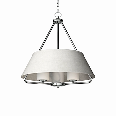 Hinkley Cole Brushed Nickel Pendant 3D model image 1 