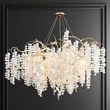 Enchanting Branching Chandelier 3D model image 1 