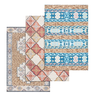 Luxury Carpet Set: High-quality Textures 3D model image 1 