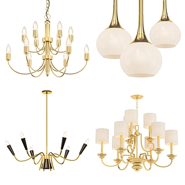 Modern Chandeliers Collection 3D model image 1 