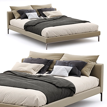 Modern Cassina L32 Moov Bed 3D model image 1 