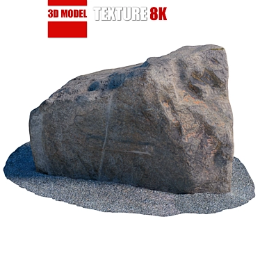 Detailed Stone Model for Close-Up Shots 3D model image 1 