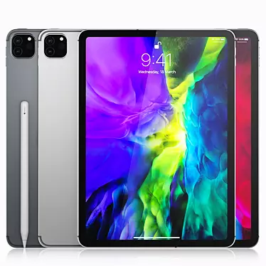 2020 Apple iPad Pro 11" Wi-Fi + Cellular: Versatile & Connected 3D model image 1 