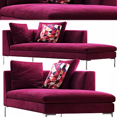 Spacious Charles Sofa Set 3D model image 1 