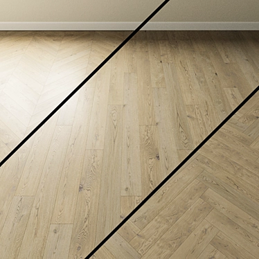 Inspire Albion Bleached Oak Parquet 3D model image 1 