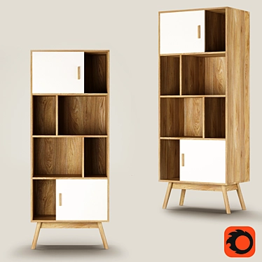 Shelving with 2 doors and 6 niches SHELDON (LA REDOUTE INTERIEURS)