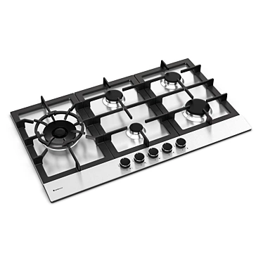 Sleek and Stylish Cooktop 3D model image 1 