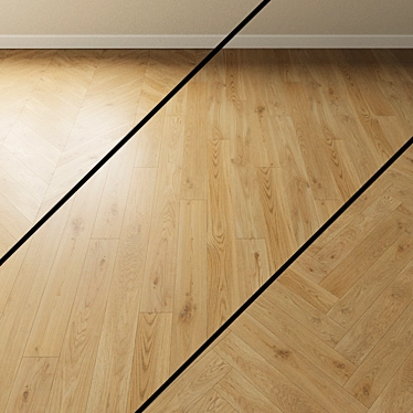 Title: Coswick Pastel Oak Parquet: Timeless Elegance 3D model image 1 