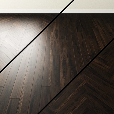 Title: Inspire LONDON Dark Oak Parquet 3D model image 1 