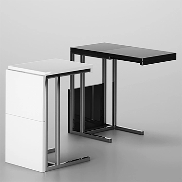 Modern Greta Side Table - Space-Saving and Stylish 3D model image 1 