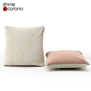 Muuto Mingle Cushion - Luxurious Scandinavian Comfort 3D model image 1 