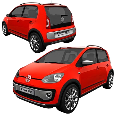 Sleek Volkswagen Cross Up 2014 3D model image 1 