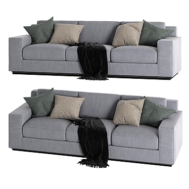Luxury Arudin Sofa - Elegant Comfort 3D model image 1 