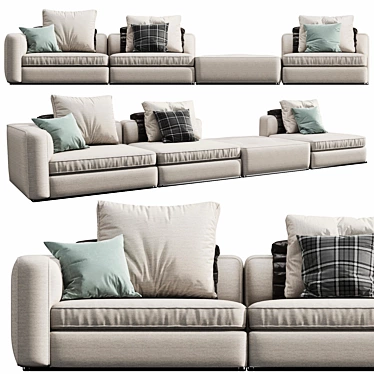 Albert Sofa: Elegant and Timeless Design 3D model image 1 