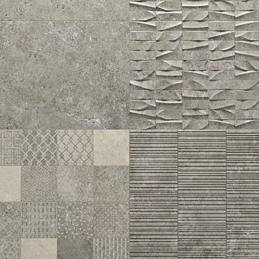 Porcelanosa Berna Collection: Deco, Mosaic, Stripe 3D model image 1 