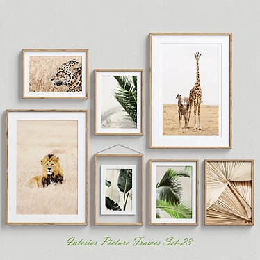 Wildlife & Leaves Interior Frames 3D model image 1 