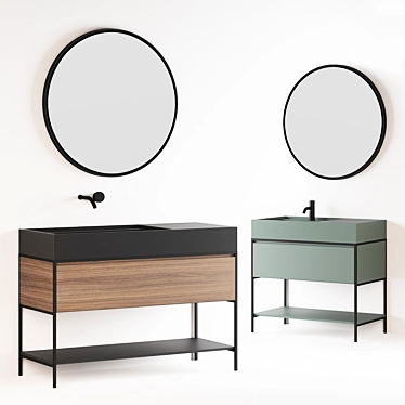 Elegant Elen Mirror + Acquifero Faucet 3D model image 1 