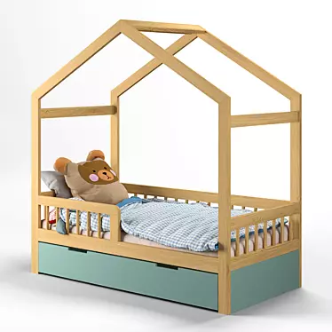 Title: Modern Crib-House for Stylish Nurseries 3D model image 1 