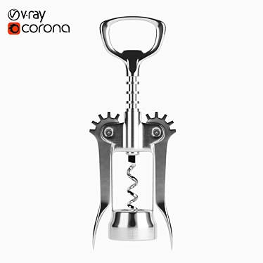 Sleek Corkscrew for Effortless Wine Opening 3D model image 1 