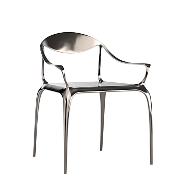 Vaughn Metal Armchair 3D model image 1 