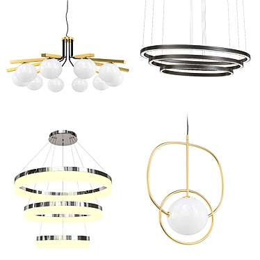 Modern Chandeliers Collection 3D model image 1 