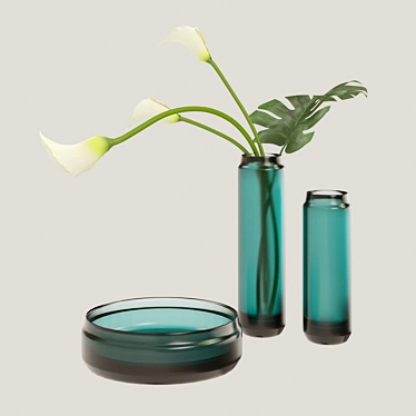 Contemporary Cristalmood® Vase Collection 3D model image 1 