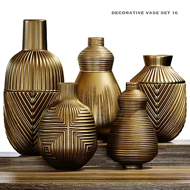 Versatile Decorative Vase Collection 
Elegant Vase Set for 3ds Max 
Stylish Vase Bundle for 3D model image 1 