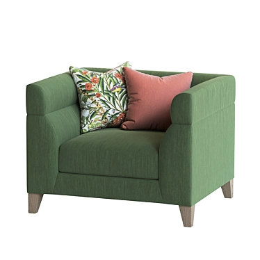 Boystown Chair: Classic Comfort in Contemporary Style 3D model image 1 