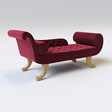 Elegance Reimagined: Chaise Lounge 3D model image 1 