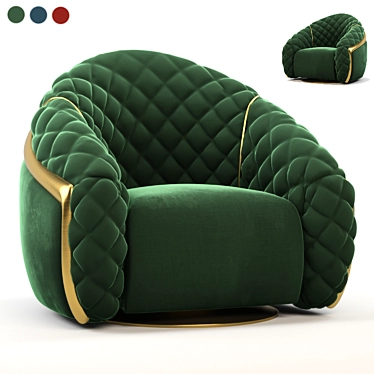 Elegant Cantori Portofino Armchair 3D model image 1 