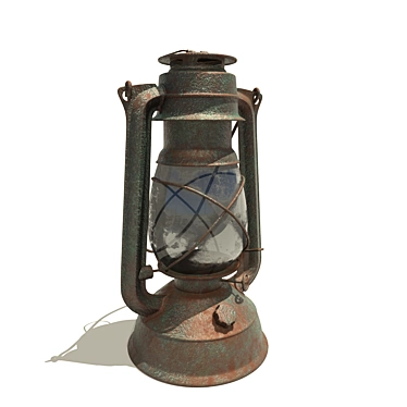 Vintage Hanging Lantern 3D model image 1 