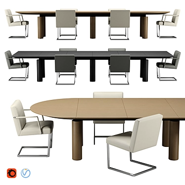 Poltrona Frau CEO Cube Meeting: High Res 3D Model 3D model image 1 