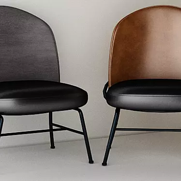 Elegant Novum Side Chair 3D model image 1 