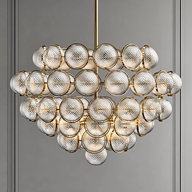 Elegant Decorative Light Fixture 3D model image 1 