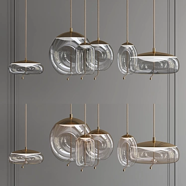 Elegance in Light: Decorative Chandelier 3D model image 1 